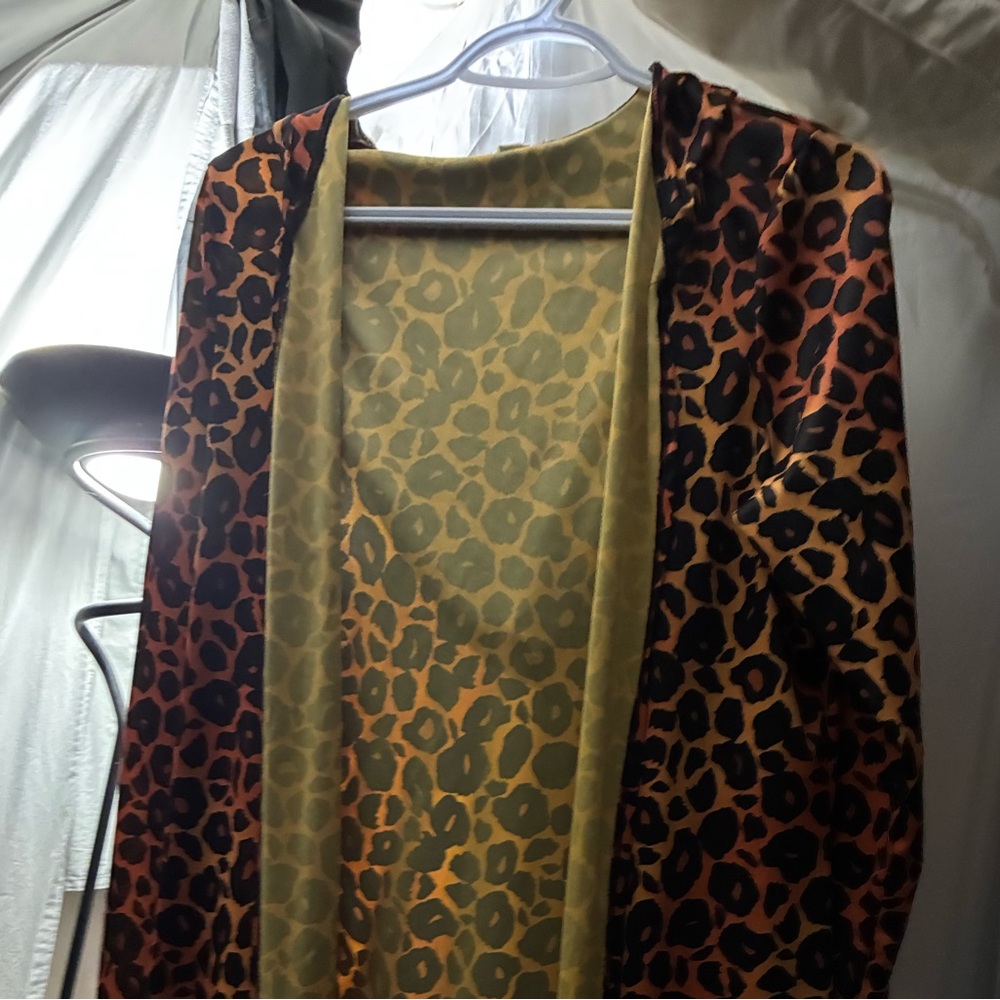 Leopard Print Open Cardigan for Halloween, Shania Twain
